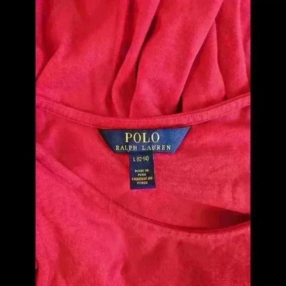 Stylish Polo Red Sleeveless Dress with Ruffled Hem - Picture 3 of 4